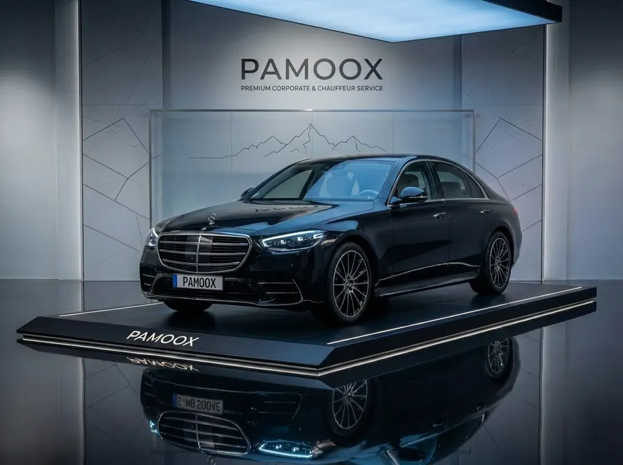 Schwarze Mercedes S-Klasse Limousine — First Class